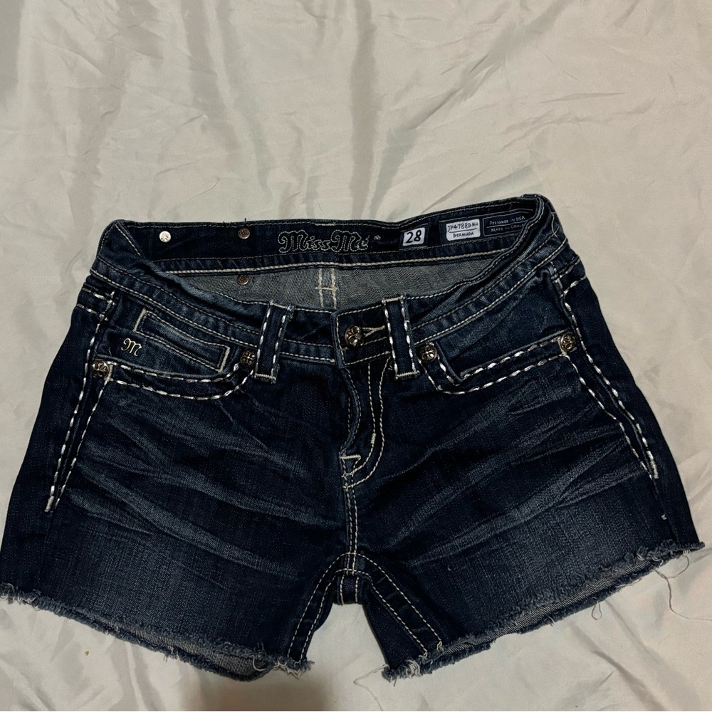 Miss me jeans cut off shorts size 28 great look